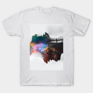 Delusive activities A Colorful Negative Space Art T-Shirt